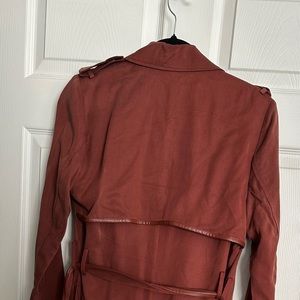Badgley Mischka Rust Trench Coat